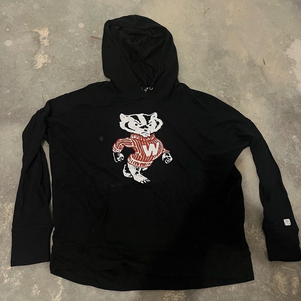 Wisconsin Badgers women’s Tailgate Black Graphic sweatshirt Hoodie